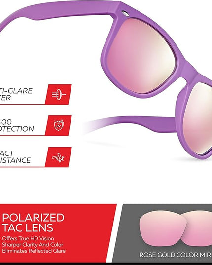 Retro Rewind Polarized Sunglasses for Men and Women - UV Protection Classic Sun Glasses