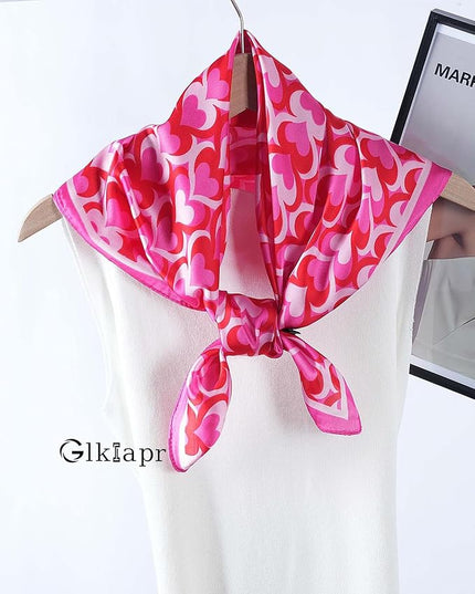 Satin Bandana Headscarf for Women Silky Hair Scarves for Fashion Lightweight