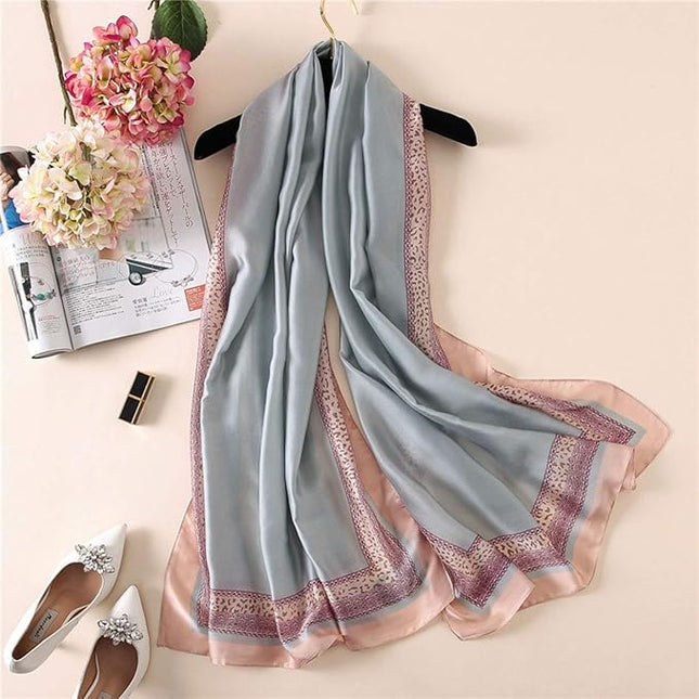 Silk Scarf Mulberry Silk Fashion Scarves Long Lightweight Shawl Wrap …
