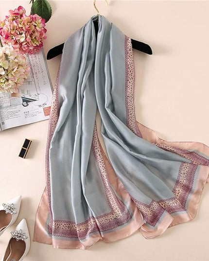 Silk Scarf Mulberry Silk Fashion Scarves Long Lightweight Shawl Wrap …