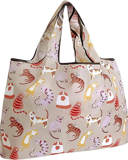 allydrew Large Foldable Tote Nylon Reusable Grocery Bags