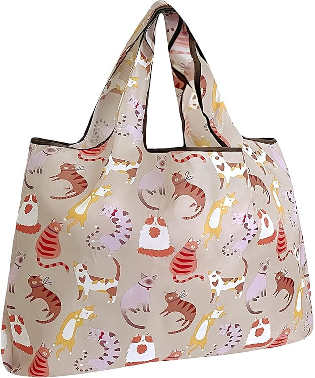 allydrew Large Foldable Tote Nylon Reusable Grocery Bags