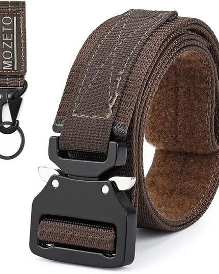 MOZETO Tactical Belts for Men 1.5" Nylon EDC CCW Gun Belt for Concealed Carry Holsters with Heavy Duty Quick Release Buckle