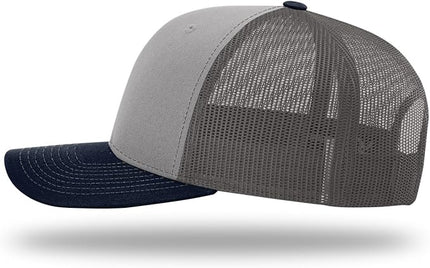 Richardson 112 Trucker Hat - Premium Adjustable Snapback Hat - Structured Six Panel Richardson Blank Caps