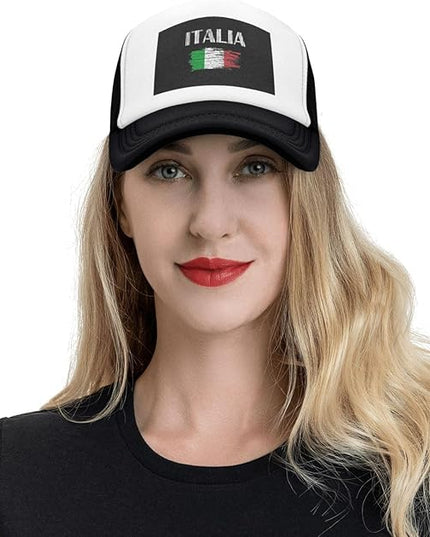 Cute Flag Baseball Cap for Men Women Mesh Trucker Hat Adjustable Patriotic Snapback Baseball Hat for Sports Running