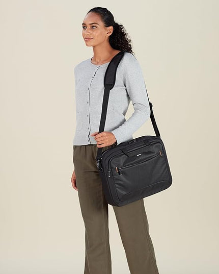 Amazon Basics Laptop Carrying Case Shoulder Strap, 10-pack, 17.3 inch, Black