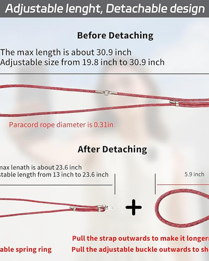 3-in-1 Adjustable Phone Lanyard Crossbody Cell Phone Neck Strap Universal Mobile Wrist Lanyard