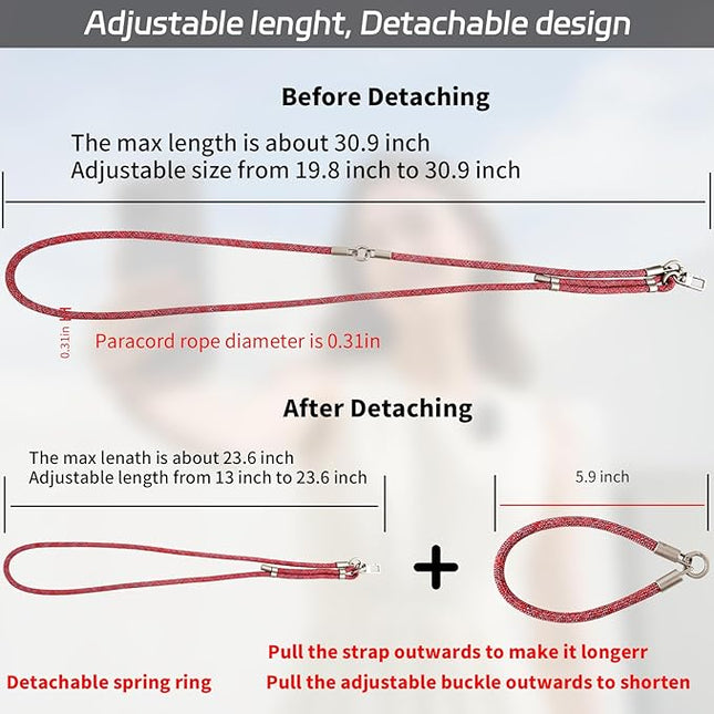 3-in-1 Adjustable Phone Lanyard Crossbody Cell Phone Neck Strap Universal Mobile Wrist Lanyard