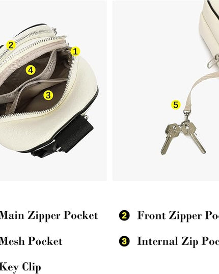 Anti Theft Crossbody Bags for Women Leather Sling Bag Cross Body Travel Purse Chest Bags Fanny Pack Gift Teen Girl