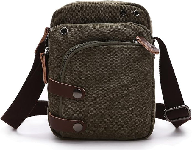 Collsants Mini Crossbody Bags for Women and Men - Small Purses and Handbags - Travel Bag - Canvas Shoulder Purse