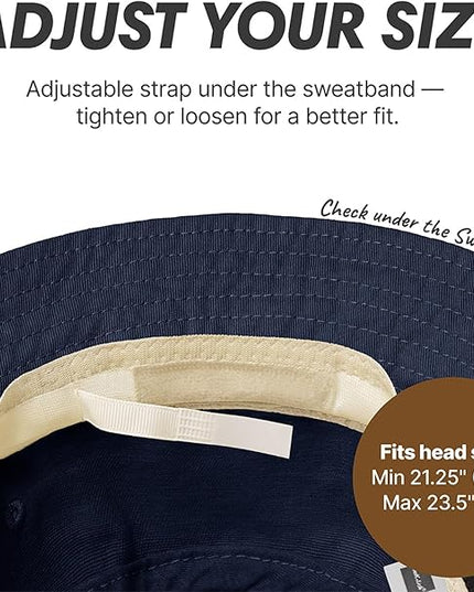 Hot Summer Bucket Hat - Trendy Cotton Sun Hat for Beach, Golf, Fishing - Fun Outdoor Vacation Boonie for Men and Women