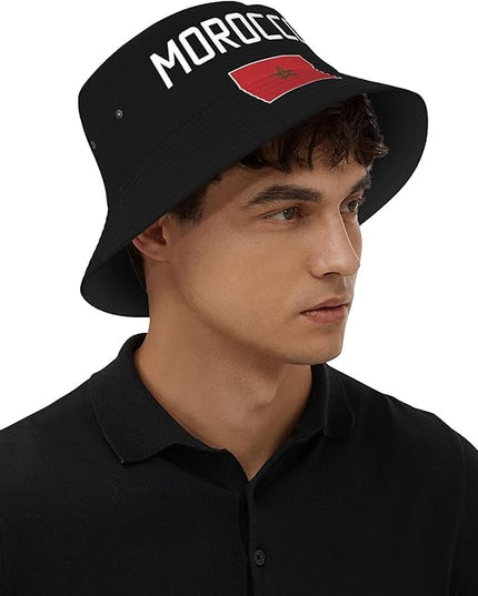 Funny Flag Bucket Hat for Men Women, Fisherman Hats Packable Fashion Sun Cap for Travel Outdoor Beach Boys Girls