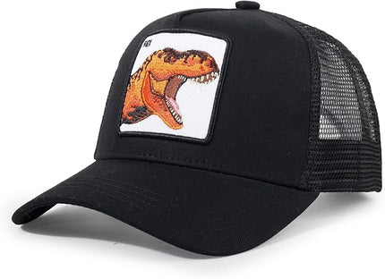 Classic Unisex Various Animal Series Embroidery Farm Adjustable Mesh Snapback Trucker Hat