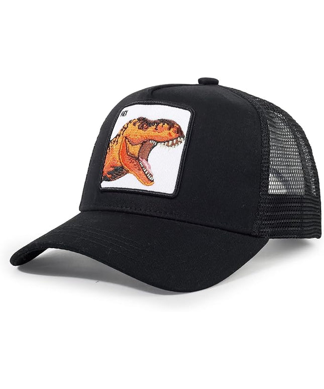 Classic Unisex Various Animal Series Embroidery Farm Adjustable Mesh Snapback Trucker Hat