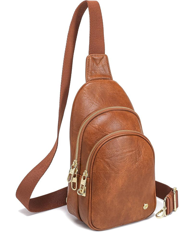 Anti Theft Crossbody Bags for Women Leather Sling Bag Cross Body Travel Purse Chest Bags Fanny Pack Gift Teen Girl