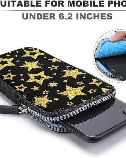 Unisex Small Crossbody Bags, Women Men Portable Adjustable Crossbody Phone Wallet Pouch