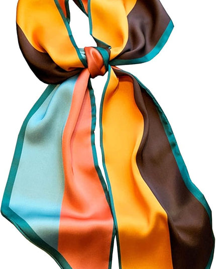 Purse Scarf For Handbags Head Scarves For Women's Hair Bags Scarfs Long Skinny Scarves Fashion Silky
