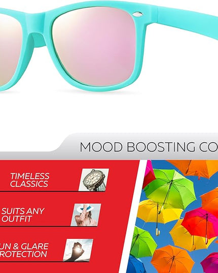 Retro Rewind Polarized Sunglasses for Men and Women - UV Protection Classic Sun Glasses
