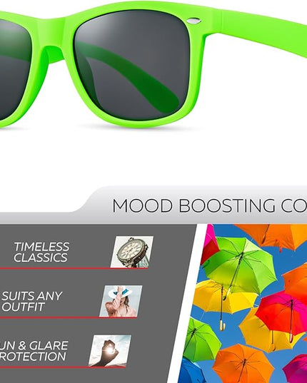 Retro Rewind Polarized Sunglasses for Men and Women - UV Protection Classic Sun Glasses