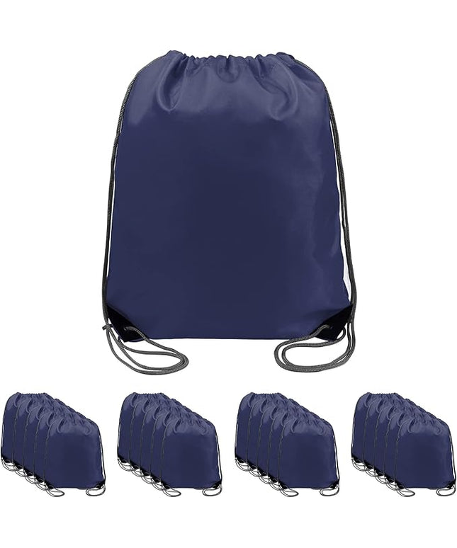 BeeGreen Drawstring Backpack Bags 20,30,50 Packs Reflective String Bags for Gym Sport Trip Cinch Sack DIY for Women Men