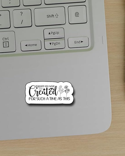 (3Pcs) Perhaps You were Created for Such A Time As This Sticker, Christian Gifts Decorate Books Laptop Phone, Water Bottles Kindles Stickers, Tumbler Sticker Waterproof Vinyl Decorate Sticker 3" Inch