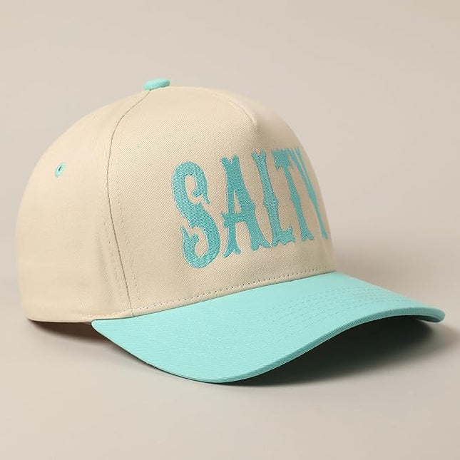 MIRMARU Two-Tone Vintage Canvas Trucker Hats for Men & Women, Adjustable Size Baseball Caps with Trendy Embroidered Design