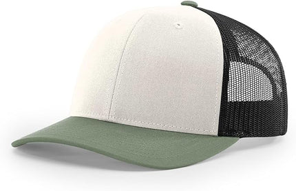 Richardson 112 Trucker Hat - Premium Adjustable Snapback Hat - Structured Six Panel Richardson Blank Caps