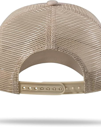 American Flag Trucker Hat - Snapback Hat, Baseball Cap for Men Women - Breathable Mesh Side, Adjustable Fit - for Casual Wear