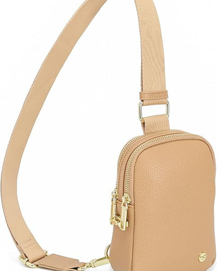 INICAT Small Anti Theft Crossbody Bags Women Valentine's Day Gifts, Vegan Leather Sling Cross Body Purse Travel Essentials