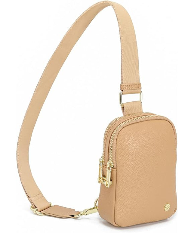INICAT Small Anti Theft Crossbody Bags Women Valentine's Day Gifts, Vegan Leather Sling Cross Body Purse Travel Essentials