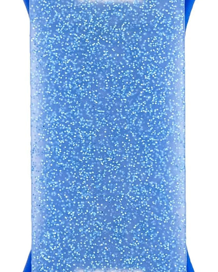 LOVEHANDLE PRO Premium Phone Grip - Silicone Phone Strap - Magnetic Phone Mount and Kickstand for Smartphone and Tablet - Sapphire Glitter Silicone
