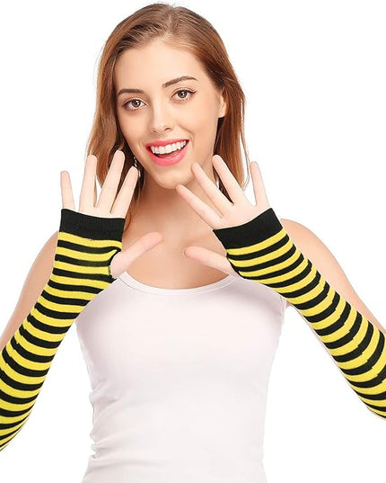 Bienvenu Punk Gothic Rock Long Arm Warmer Fingerless Gloves