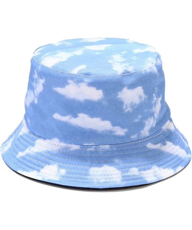Mashiaoyi Unisex Print Double-Side-Wear Reversible Bucket Hat