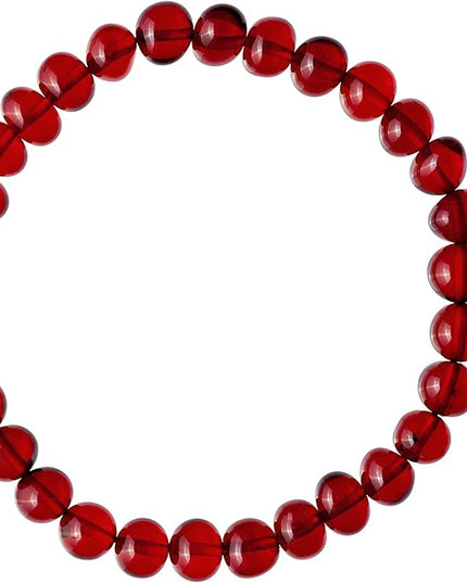 Natural Baltic Amber Bracelet for Women and Men – Stretch Wristband with Polished Cube Beads, Lightweight Unisex Jewelry Gift for Daily and Casual Wear