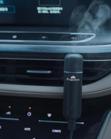 Car Scent Diffuser for Vehicle, Aromatherapy Oil Diffuser, Compact Design (Space Black)