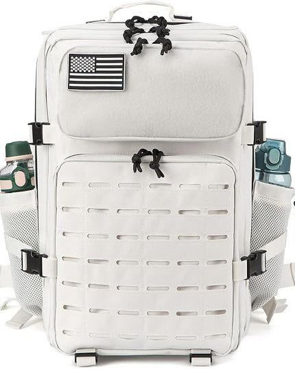 QT&QY 25L/45L Military Tactical Backpack For Men Molle Daypack 3 Day Bug Out Bag Hiking Rucksack With Bottle Holder