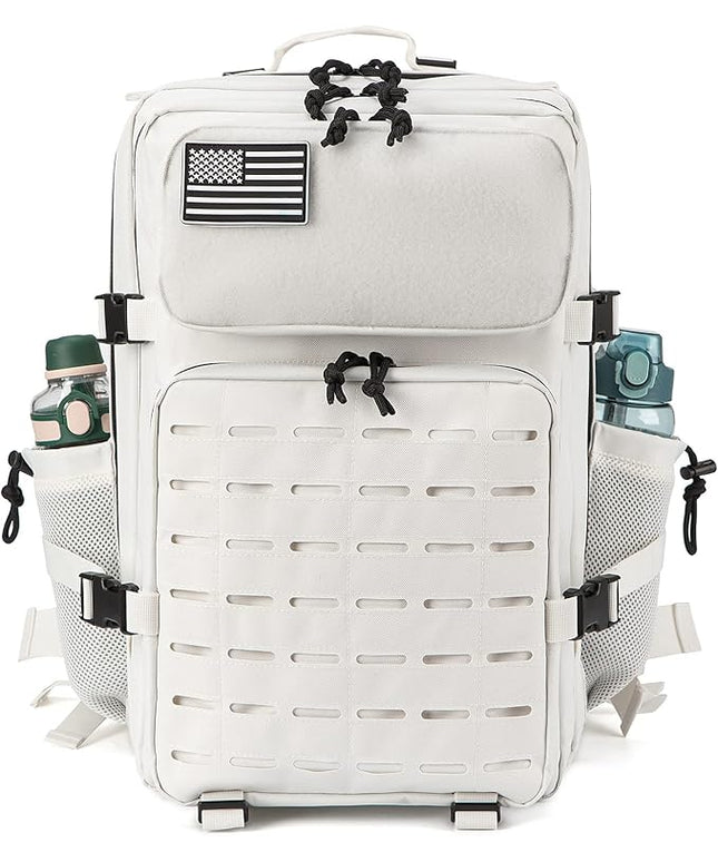QT&QY 25L/45L Military Tactical Backpack For Men Molle Daypack 3 Day Bug Out Bag Hiking Rucksack With Bottle Holder