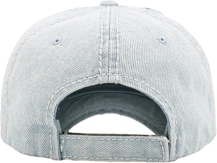 KBETHOS Vintage Washed Distressed Cotton Dad Hat Baseball Cap Adjustable Polo Trucker Unisex Style Headwear