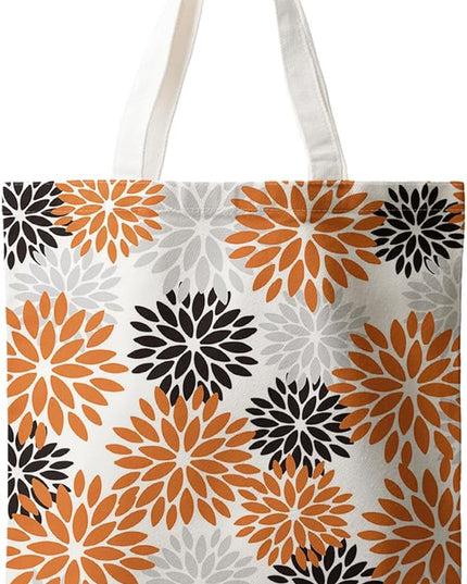 Horaldaily Canvas Tote Bag,Reusable Shoulder Tote Bag for Women Lady Casual Vacation, Shopping, Work, Gym