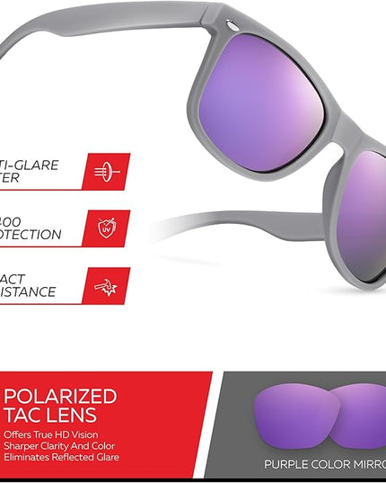 Retro Rewind Polarized Sunglasses for Men and Women - UV Protection Classic Sun Glasses