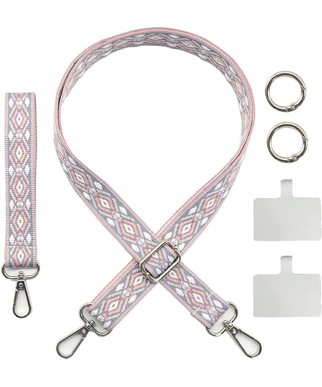 LEMEDE Adjustable Phone Lanyard - Phone Wristlet & Crossbody Phone Strap, Versatile for ID, Camera，Key straps(1" Width)
