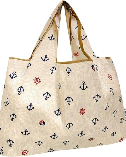 allydrew Large Foldable Tote Nylon Reusable Grocery Bags