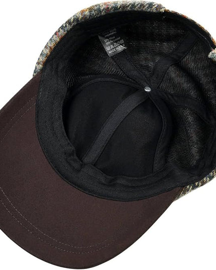BOTVELA Wool Baseball Cap for Men Adjustable Unstructured Tweed Hat