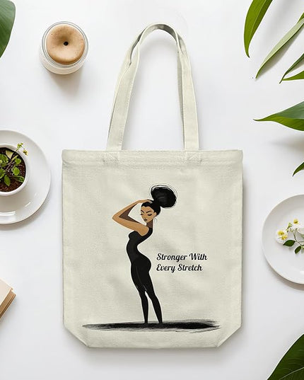 Tote Bag for Women, Reusable Zippered Canvas Bag with Handles Pocket Thick Canvas, for Grocery Shopping Beach Gift