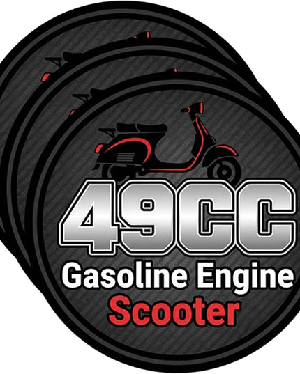 49cc Gasoline Stickers Durable Vinyl Waterproof Decals for laptops, Water Bottles & tumblers, Fun Adult Stickers for Phone Cases (3PCS,3”)