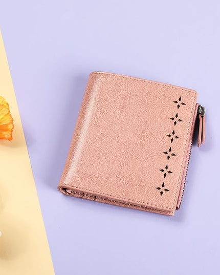 Lavemi Ultra Thin Small Compact Leather Womens Girls Wallets RFID Blocking Credit Card Holder for Women