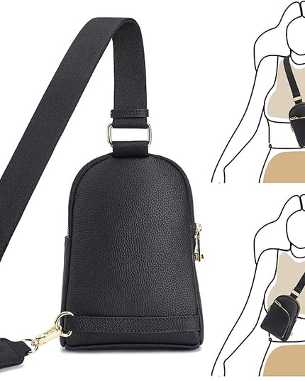INICAT RFID Blocking Sling Bag Anti Theft Crossbody Bags Women Valentine's Day Gifts Travel Purses Vegan Leather