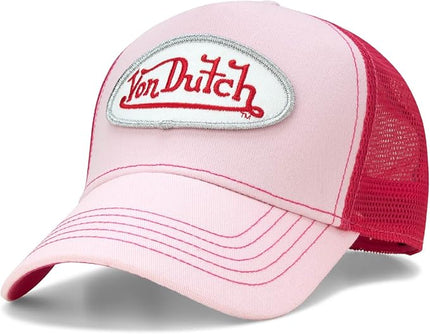 Von Dutch Unisex Trucker Hat - Curved Bill Mesh Back Retro Classic Adjustable Snapback Baseball Cap for Men and Women
