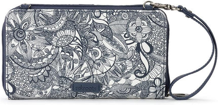 Sakroots Artist Circle Smartphone Crossbody in Coated Canvas, Detachable Wristlet Strap