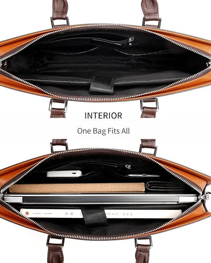 FSD.WG]Business Bag Leather Briefcase Shoulder Laptop Business Bag for Men